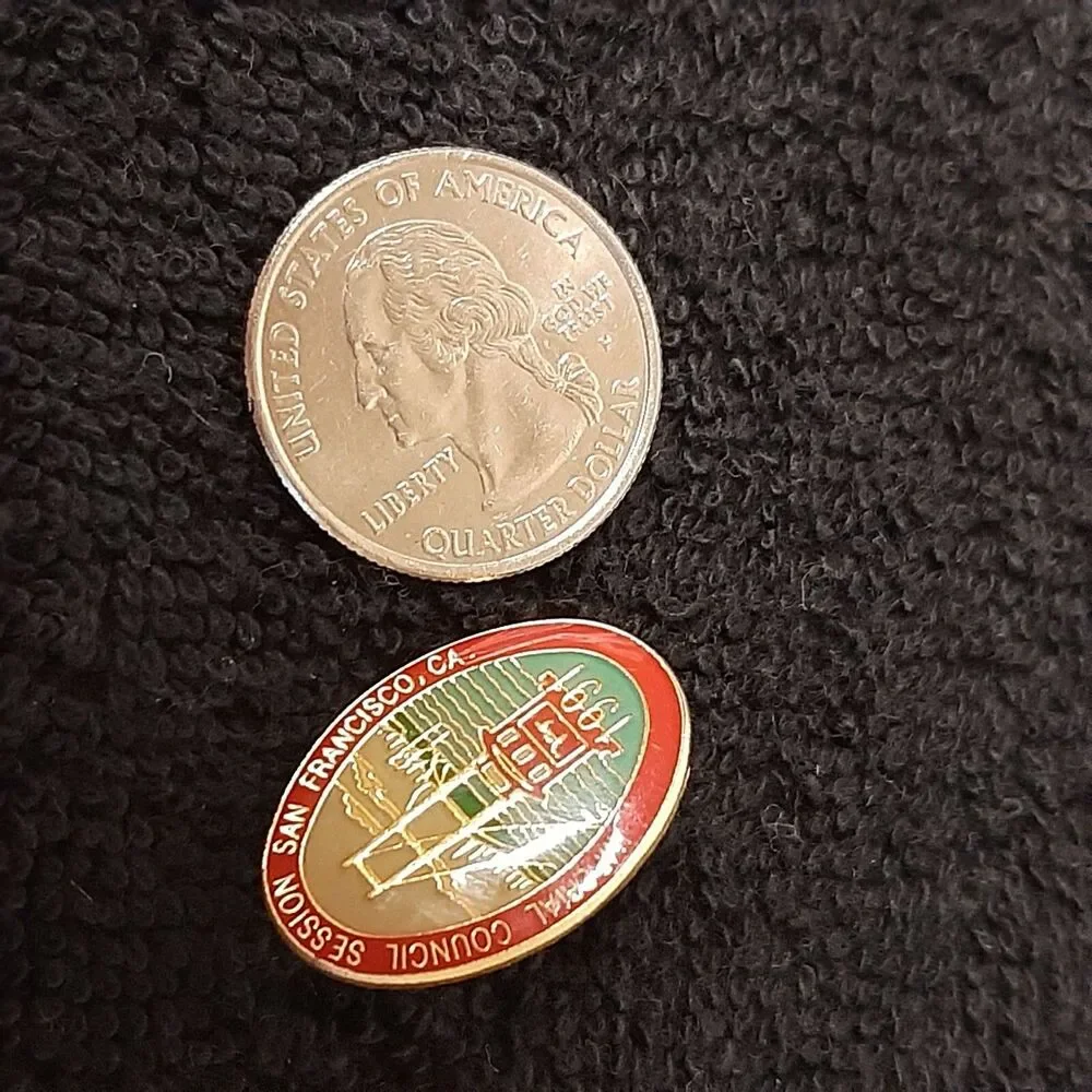 Vtg 1991 Masonic Shriners Enamel Pin Imperial Council 117 San Francisco Lapel